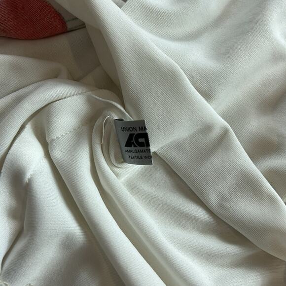 Vintage 70s Alfred Shaheen graphic print red flower maxi dress, 8 - Picture 10 of 15